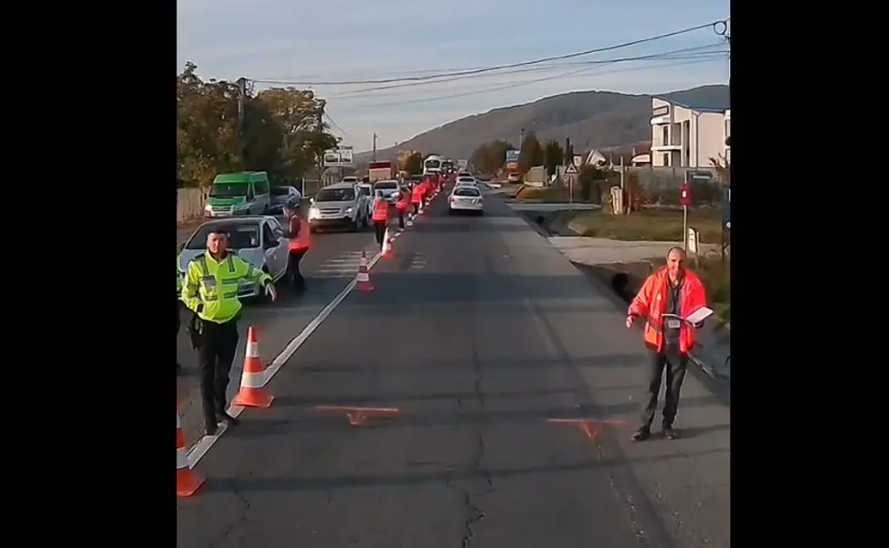 Controlul traficului național irită șoferii: controalele CNAIR în aglomerare