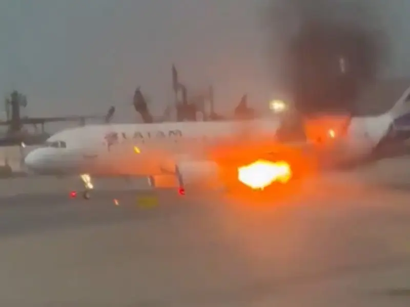 Incendiu la motorul unui avion, înainte de decolare, în Peru