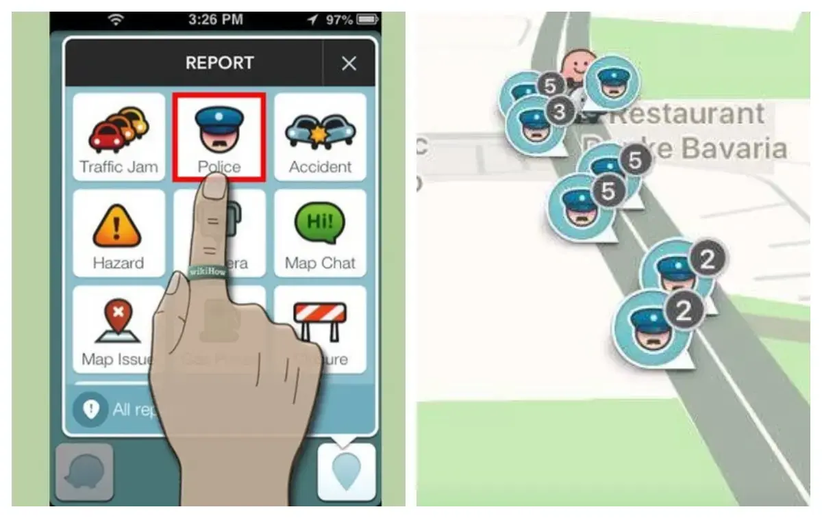 Șoferii români inovează pe Waze pentru a semnaliza poliția